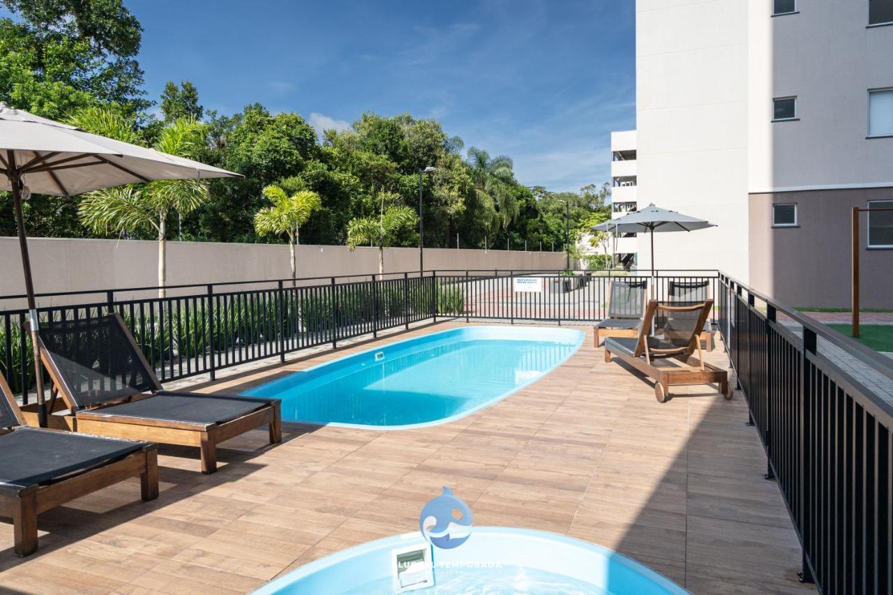 Apartamentos Completos A 15Min Beto Carreiro Com Wi-Fi Churrasqueira Em Condominio Com Piscina Portaria 24H Ideal Para Familia Piçarras Exterior foto