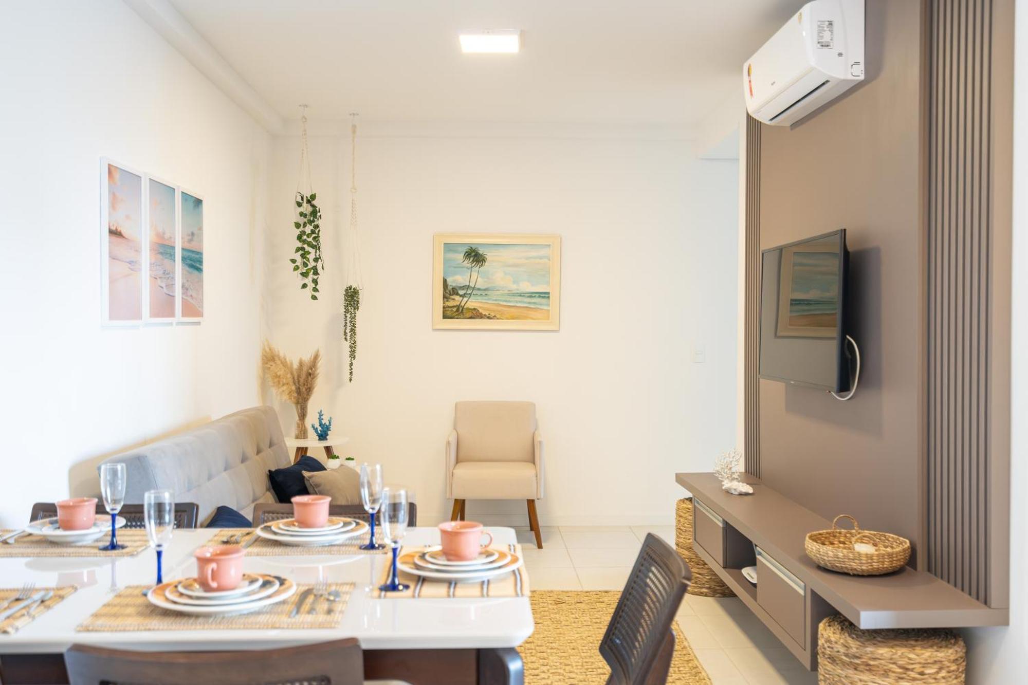 Apartamentos Completos A 15Min Beto Carreiro Com Wi-Fi Churrasqueira Em Condominio Com Piscina Portaria 24H Ideal Para Familia Piçarras Quarto foto
